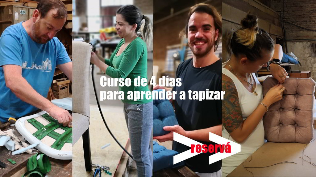 curso de tapicería presencial en La Plata curso de tapicería presencial en La Plata