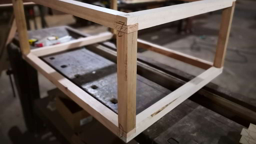 unión media madera