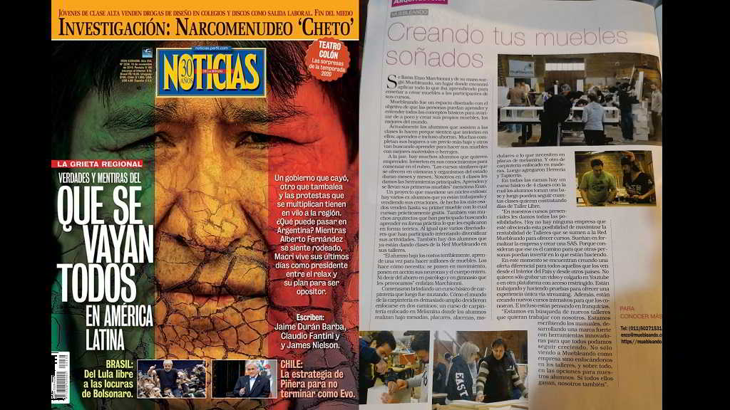 Muebleando en Revista Noticias