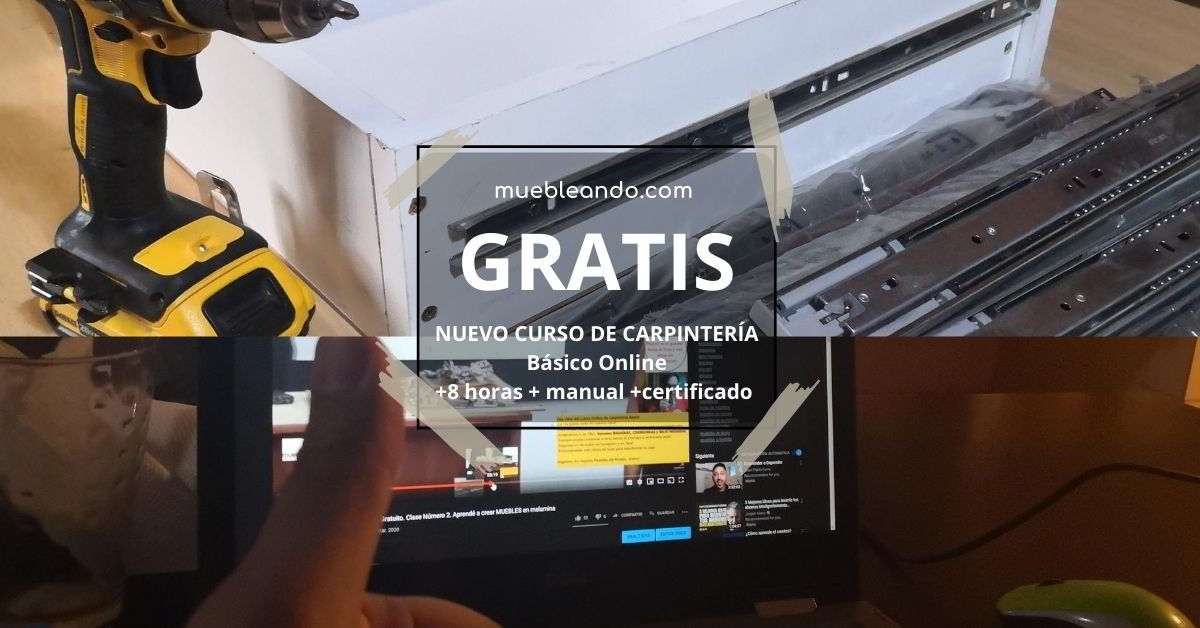 Curso de carpintería online y gratuito v{ia zoom Curso de carpintería online y gratuito v{ia zoom