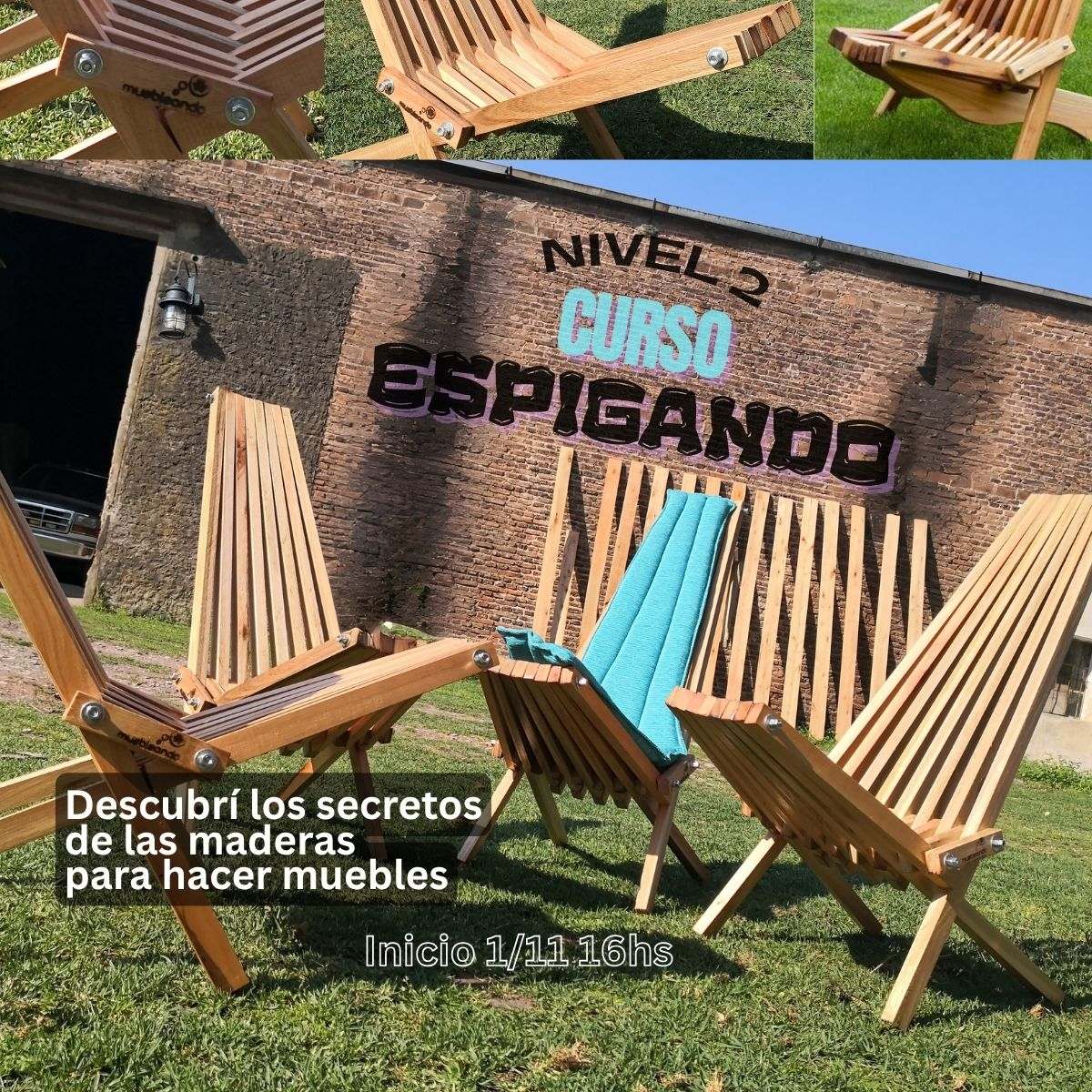 Espigando Curso de carpintería para muebles de madera a medida