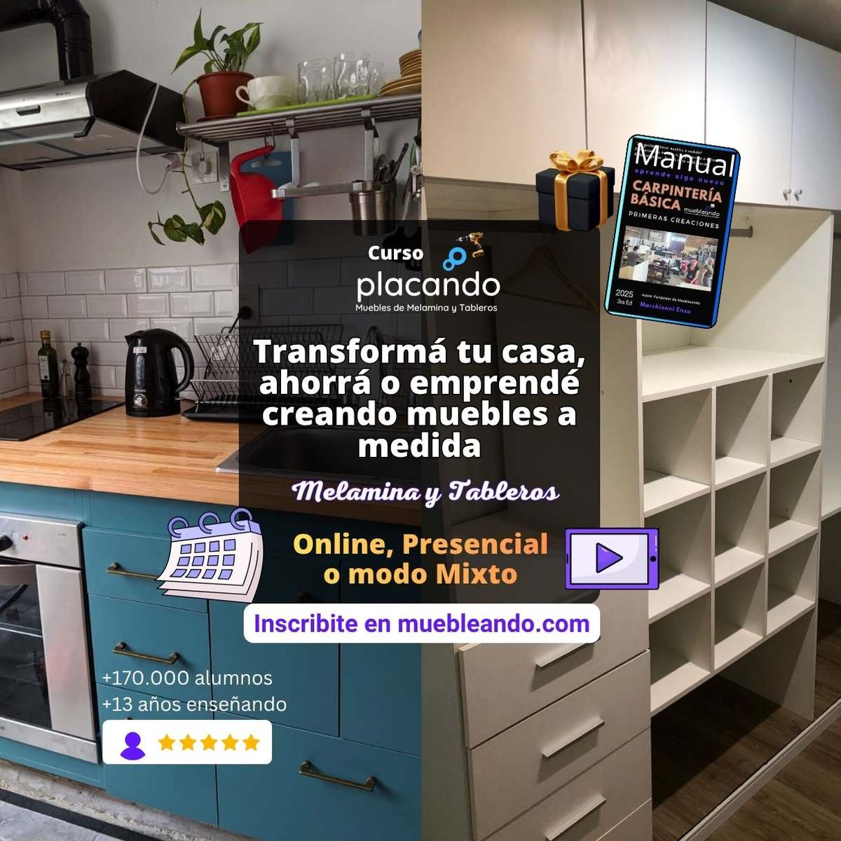 Curso de carpintería muebles melamina 2025 2026 Curso de carpintería muebles melamina 2025 2026