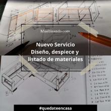 Diseño de muebles, despiece y listado de materiales Diseño de muebles, despiece y listado de materiales